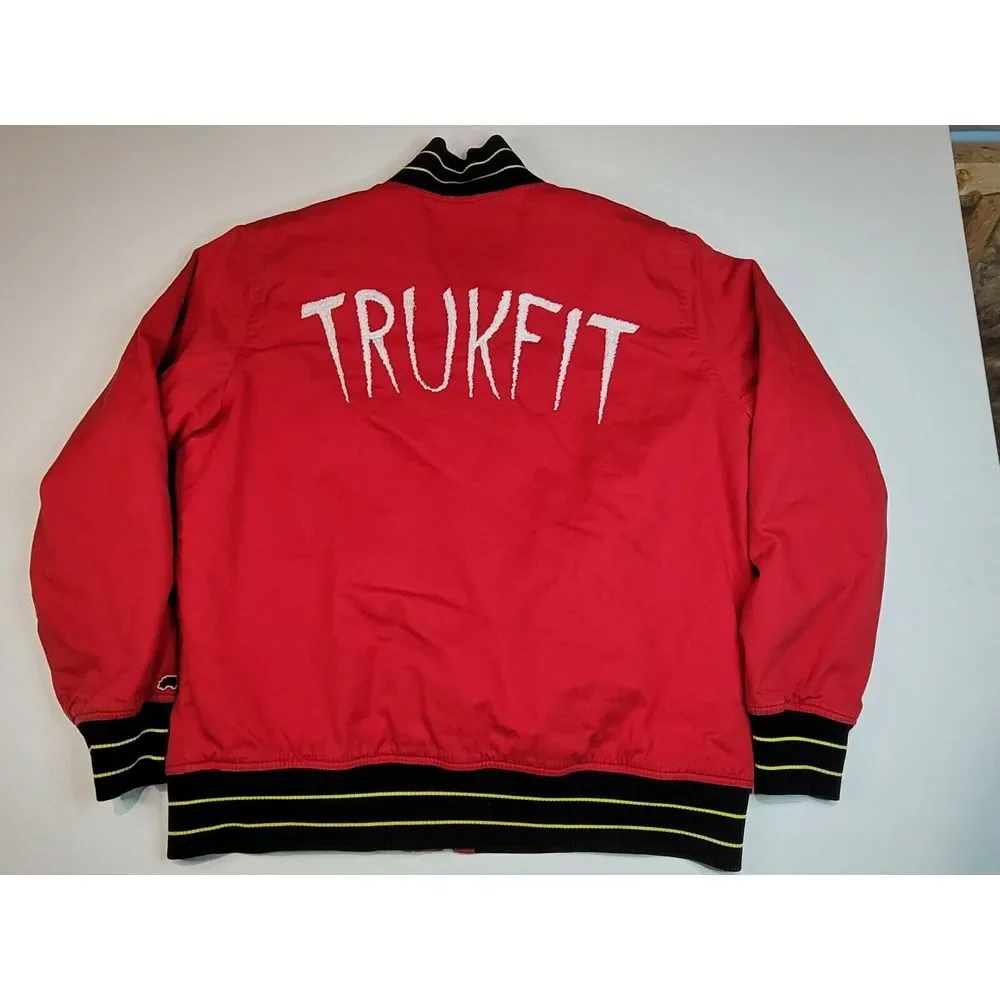 Trukfit Varsity Jacket Mens‎ XL. Vintage Truk Da World RARE!